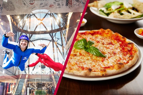 iFly Indoor Skydiving and Three Course Meal for Two at Prezzo iFly Indoor Skydiving and Three Course Meal for Two at Prezzo