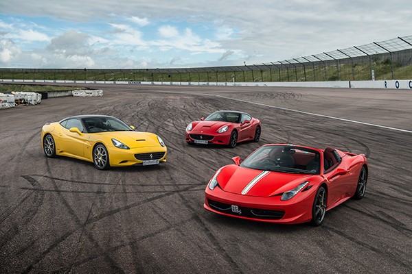 Triple Supercar Thrill with High Speed Passenger Ride