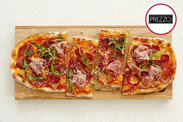 Three Course Meal with Bottle of Prosecco for Two at Prezzo Three Course Meal with Bottle of Prosecco for Two at Prezzo