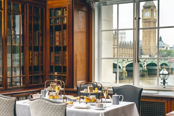 Champagne Afternoon Tea in The Library, London Marriott Hotel County Hall for Two