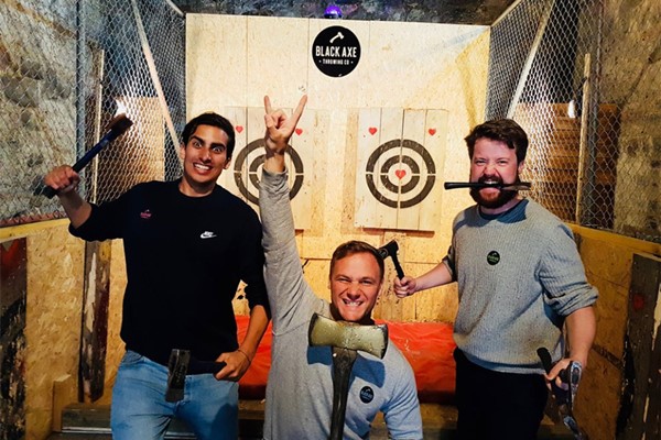Axe Throwing for Four at Black Axe Throwing Co