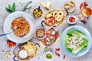 Three Course Meal with Bubbles for Two at Marco Pierre White's New York Italian