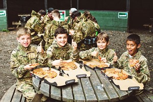 Family Forest Laser Tag Experience with Lunch