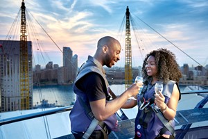 Up at The O2 Climb with a Glass of Champagne for Two