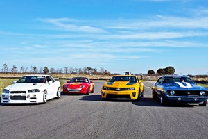 Four Movie Car Driving Thrill with a High Speed Passenger Ride