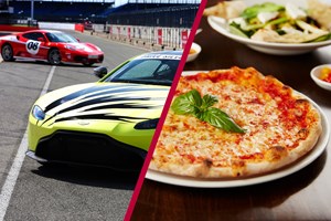 Silverstone Driving Thrill with Three Course Meal at Prezzo