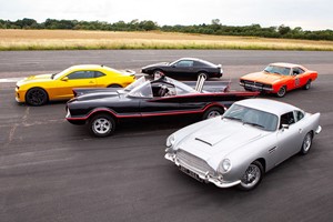 Five Movie Car Driving Blast with a High Speed Passenger Ride