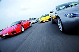 Quadruple Platinum Supercar Thrill with Hot Ride at Goodwood for One