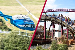 Six Mile Helicopter Flight and Entry to Fantasy Island Theme Park in Skegness for Two