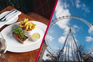 Two Course Meal with Drinks at Mr White's by Marco Pierre White with Visit to the London Eye for Two