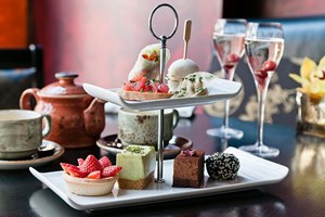 Afternoon Tea for Two with Champagne at Buddha Bar in Knightsbridge