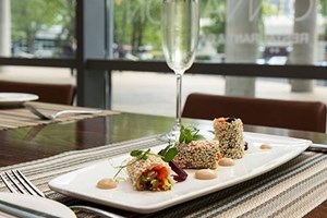 Three Course a la Carte Meal and Sparkling Cocktail at Hilton Canary Wharf