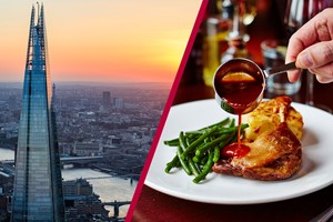 The View from The Shard with 3 Course Dining and Bubbles for Two