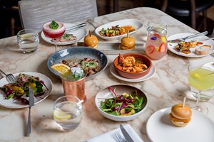 Four Course Mediterranean Dinner with Prosecco for Two at May Fair Kitchen