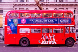 Gin Afternoon Tea London Bus Tour for Two with Brigit’s Bakery