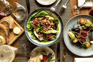 Three Course Meal with Champagne for Two at Searcys St Pancras