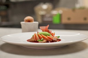 Seven Course Vegetarian Meal and a Glass of Fizz for Two at The Square Restaurant