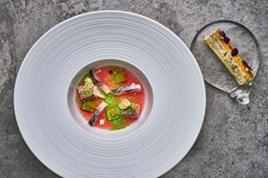Three Course Set Lunch with a Glass of Champagne for Two at The Square Restaurant