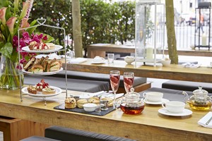 Vegan Afternoon Tea with Bottomless Non-Alcoholic Fizz for Two at La Suite West