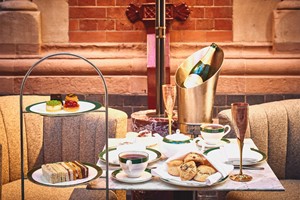 Afternoon Tea with a Bottle of Champagne for Two at The Hansom in 5* St. Pancras Renaissance Hotel