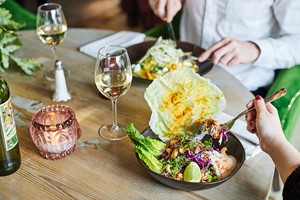 Three Course Meal with a Glass of Wine for Two at Bill's Restaurant