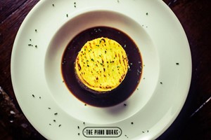 Three Course Meal with a Glass of Champagne for Two at The Piano Works