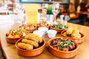 Tapas Dining Experience with Sangria to Share and Samba Performance for Two at Gabeto