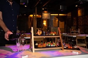 Vegetarian Sushi and Asian Tapas Afternoon Tea with a Glass of Fizz for Two at Inamo