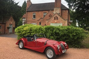 One Night Country House Stay with British Morgan Car Hire for Two in Worcester