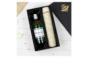 Tanqueray Gin and Original Newspaper