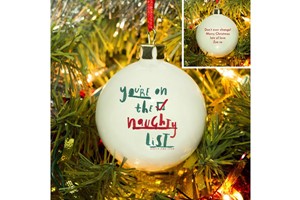 Hotchpotch Naughty List Bauble