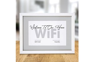 Personalised Wifi A4 Framed Print