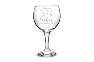Gin To My Tonic Balloon Gin Glass