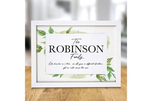 Personalised Family Tree A4 Framed Print