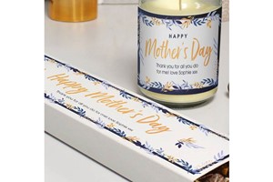 Happy Mother's Day Candle and Truffles with Customisation