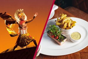The Lion King Tickets and Two Course Meal at Mr White's by Marco Pierre White Leicester Square