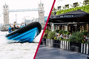 Thames Jet Speedboat Ride for Two with Two Course Meal at Mr White's by Marco Pierre White