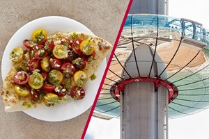 British Airways i360 Flight and Three Course Meal with Wine for Two