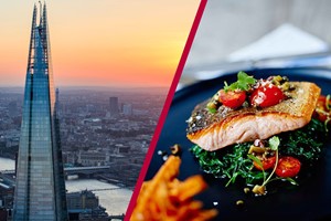 The View from The Shard with 3 Course Dining and Bubbles for Two