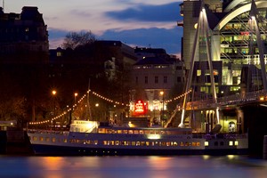 3 Course Meal with prosecco aboard RS Hispaniola and Sightseeing Cruise for Two