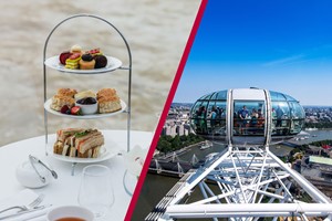 Coca Cola London Eye and Bateaux Afternoon Tea Cruise for Two