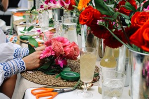 Flower Arranging with Bottomless Fizz for Two at Moyses Stevens Flowers