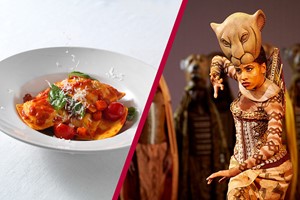 Theatre Tickets to The Lion King and a Three Course Meal with Wine for Two at Prezzo