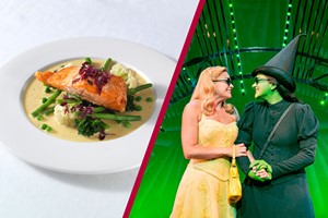 Theatre Tickets to Wicked The Musical and a Meal with Wine for Two at Prezzo