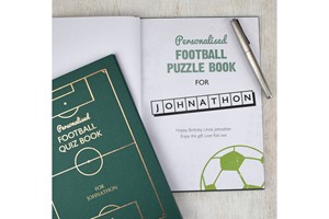Personalised Football Quiz Book
