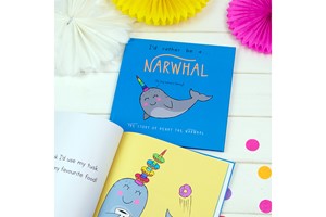 Personalised I'd Rather Be a Narwhal Storybook