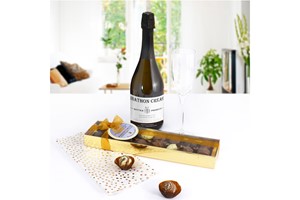 Personalised Prosecco with Chocolate Truffles Gift Box