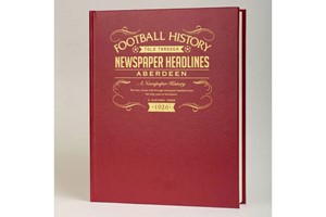 Personalised Aberdeen Football Newspaper Book