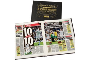 Personalised Leeds United Football Newspaper Book