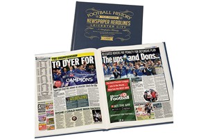 Personalised Leicester City Football Newspaper Book